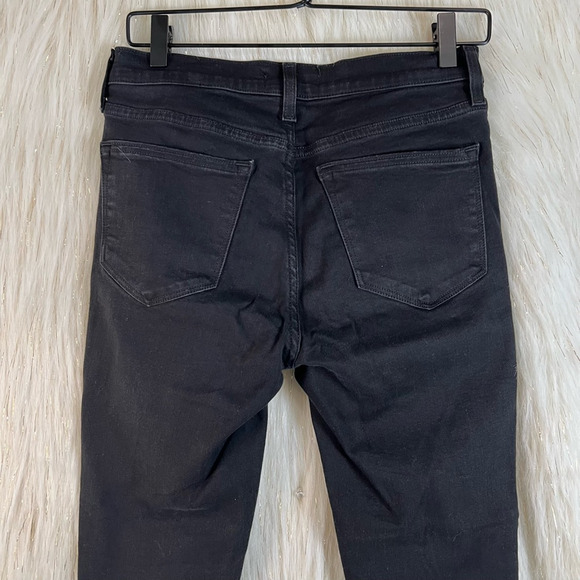 J.crew Womens Mercantile J5498 Straight Leg Jean Black Pockets Mid Rise Denim 28 - Picture 5 of 11